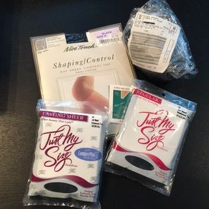 5 pairs black pantyhose